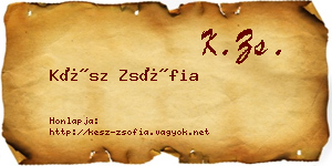 Kész Zsófia névjegykártya
